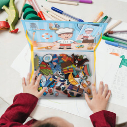 UKŁADANKA MAGNETYCZNA UBIERANIE CHŁOPCA MONTESSORI