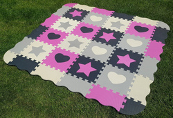 DUŻA MATA PIANKOWA 52 PUZZLE GRUBA XXL BEZPIECZNA