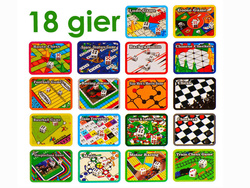 GRA Zestaw gier 18w1 Gry Planszowe Szachy Warcaby