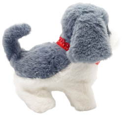 CHODZĄCY PIESEK Z DOMKIEM I KOŚCIĄ DO KARMIENIA SZCZEKAJĄCY INTERAKTYWNY