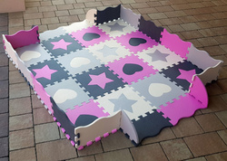 DUŻA MATA PIANKOWA 52 PUZZLE GRUBA XXL BEZPIECZNA