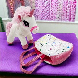 JEDNOROŻEC maskotka UNICORN PLUSZAK Koń TOREBKA KONIK ZESTAW W TOREBCE