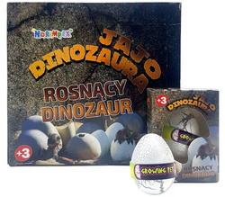 JAJO DINOZAURA ROSNĄCY WYKLUWAJĄCY Z JAJKA JAJKO