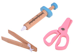 Duzy zestaw MAŁEGO LEKARZA drewniany mały lekarz doktor ZA4146