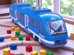 TRAMWAJ POCIĄG INTERAKTYWNY OTWIERANE DRZWI ŚWIATŁO DŹWIĘK BATERIE ZABAWKA