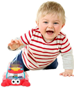 Krab do raczkowania Z DŹWIĘKIEM I ŚWIATŁEM LED zabawka dla dzieci Pełzający