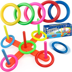 SERSO GRA ZRĘCZNOŚCIOWA SPORTOWA RZUCANIE KÓŁEK RINGÓW do celu NA KIJKI