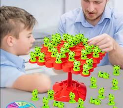 Gra BALANSUJĄCE ŻABKI SPADAJĄCE WESOŁE Równoważnia ŻABA rodzinna dla dzieci