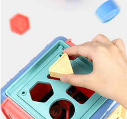 KOSTKA EDUKACYJNA SORTER UKŁADANKA SENSORYCZNA LABIRYNT 7w1 DLA DZIECI