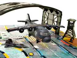 ~OGROMNA BAZA WOJSKOWA Zestaw MILITARNY Samolot