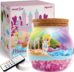 Magiczna Kula Terrarium Świecąca LED Z Syrenką Eksperymenty Zestaw + Pilot