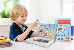 UKŁADANKA MAGNETYCZNA UBIERANIE CHŁOPCA MONTESSORI