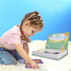 UKŁADANKA MAGNETYCZNA KLOCKI MAGNETYCZNE PUZZLE ZWIERZĘTA MONTESSORI