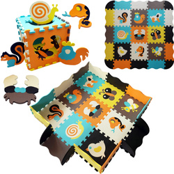 PIANKOWA MATA PUZZLE SKŁADANA DO RACZKOWANIA ZABAWY DLA DZIECI NIEMOWLĄT XL