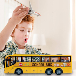 AUTOBUS SZKOLNY ZDALNIE STEROWANY JEŻDŻĄCY INTERAKTYWNY PILOT DLA DZIECI