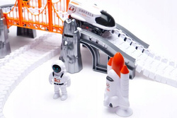 Tor kosmiczny elastyczny samochodowy Astronauci łazik RAKIETA prom 202 elem