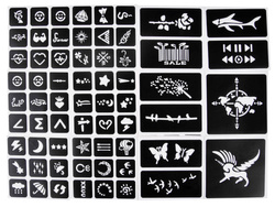 DUŻY ZESTAW DO TATUAŻY TATUAZE brokatowe zmywalne DLA DZIECI studio brokaty