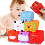 MIĘKKIE KLOCKI SENSORYCZNE DO KĄPIELI ZWIERZĄTKA