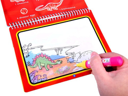 Kolorowanka wodna +PISAK zwierzęta DINOZAURY KROWA