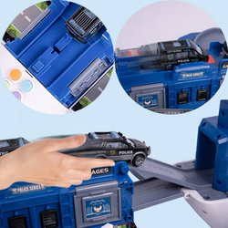 DUŻY SAMOLOT INTERAKTYWNY ROZKŁADANY PARKING DŹWIG POLICJA DLA DZIECI