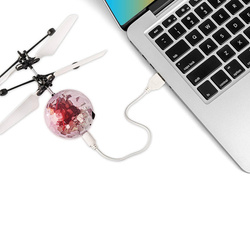 Latająca Kula Disco Disko Zabawka zdalnie STEROWANA Ręką ŚWIECĄCA na USB