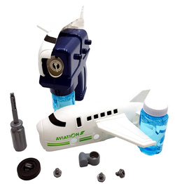 PISTOLET NA BAŃKI MASZYNA SAMOLOT APARAT DO ROBIENIA BANIEK + PŁYN