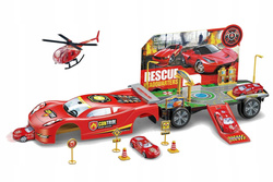 PARKING Z AUTKAMI AUTA SAMOLOT AUTO GARAŻ ZE ZJEŻDŻALNIĄ DLA AUTEK TOR SAMO