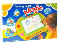 Tablica Kolorowy Znikopis + 3x Pieczątki +Rysik