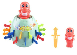 Gra DINOZAUR w beczce WESOŁA dla rodzinna dzieci SKARBONKA zabawka SZALONY