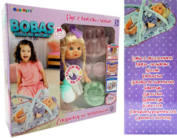 LALKA SIKAJĄCA bobas Mówi Płacze MATA NOCNIK +10el