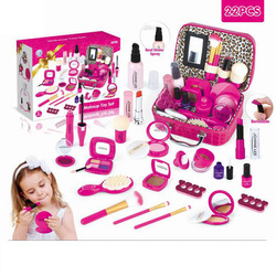 ZESTAW DO MAKIJAŻU I MANICURE W KUFERKU MAKE UP KOSMETYKI DLA DZIEWCZYNKI