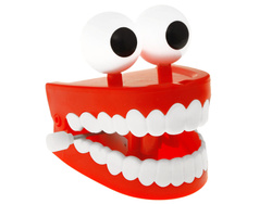 ŚMIESZNA chodząca SZCZĘKA Nakręcana SKACZĄCE zęby