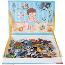 KSIĄŻKA MAGNETYCZNA ZAWODY UKŁADANKA ZABAWKA NA PREZENT DLA DZIECI CHŁOPCA