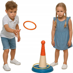 GRA SPORTOWA RINGO SERSO RZUCANIE OBRĘCZAMI DO CELU ZABAWKA NA PLAŻE OGROD