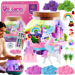 TERRARIUM JEDNOROŻEC LED ŚWIECĄCA LAMPKA NOCNA 13 KOL. DO POKOJU Z PILOTEM