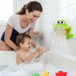 ŻABA DO ROBIENIA PIANY BANIEK MYDLANYCH ZABAWKI DO WANNY KĄPIELI DLA DZIECI