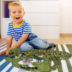 MEGA TOR WYŚCIGOWY XXXL DINOZAUR DINO PARK 240 el.