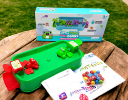 Gra Żabki Głodne Skaczące żaby Planszówka z kulkami rodzinna dla dzieci