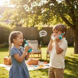 WALKIE TALKIE DO 1000 M ZABAWKA KRÓTKOFALÓWKA TELEFON DLA DZIECI ZESTAW 2x