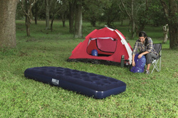 MATERAC DMUCHANY ŁÓŻKO DMUCHANE DO SPANIA DOMU WELUR TURYSTYCZNY POD NAMIOT