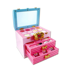 ZESTAW KUFEREK DO MALOWANIA MAKIJAŻU I PAZNOKCI DLA DZIECI KOSMETYKI W