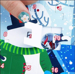 KALENDARZ ADWENTOWY BIŻUTERIA CHARMS DIY DO BRANSOLETEK DLA DZIECI PREZENT