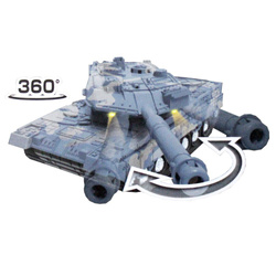 CZOŁG ZDALNIE STEROWANY NA PILOTA ZABAWKA DLA DZIECI MILITARNA LED STRZELA