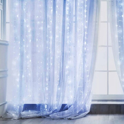 KURTYNA ŚWIETLNA LED lampki girlanda WISZĄCE sople do okna USB + PILOT
