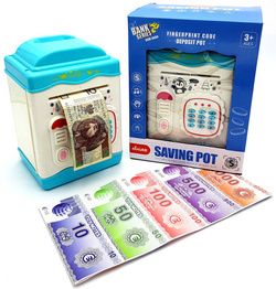 SEJF BANKOMAT SKARBONKA ELEKTRONICZNA NA PIENIĄDZE DO BANKNOTÓW Z PIN