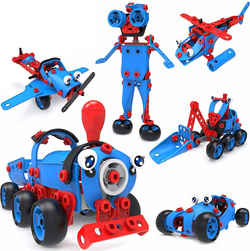 KLOCKI KONSTRUKCYJNE KREATYWNE EDUKACYJNE POJAZDY MAŁY KONSTRUKTOR 8W1