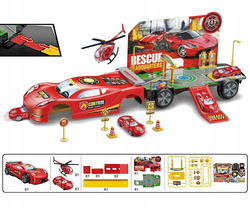 PARKING Z AUTKAMI AUTA SAMOLOT AUTO GARAŻ ZE ZJEŻDŻALNIĄ DLA AUTEK TOR SAMO