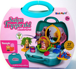 Fryzjer MASA plastyczna SALON FRYZJERSKI + WALIZKA