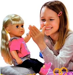 LALKA ZABAWKA ZESTAW Z AKCESORIAMI NA PREZENT DLA DZIEWCZYNKI INTERAKTYWNA