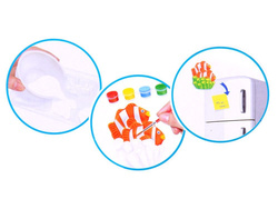 ZESTAW DO TWORZENIA MAGNESÓW WODNY ŚWIAT ZA2879 KREATYWNA ZABAWKA RYBKI DIY